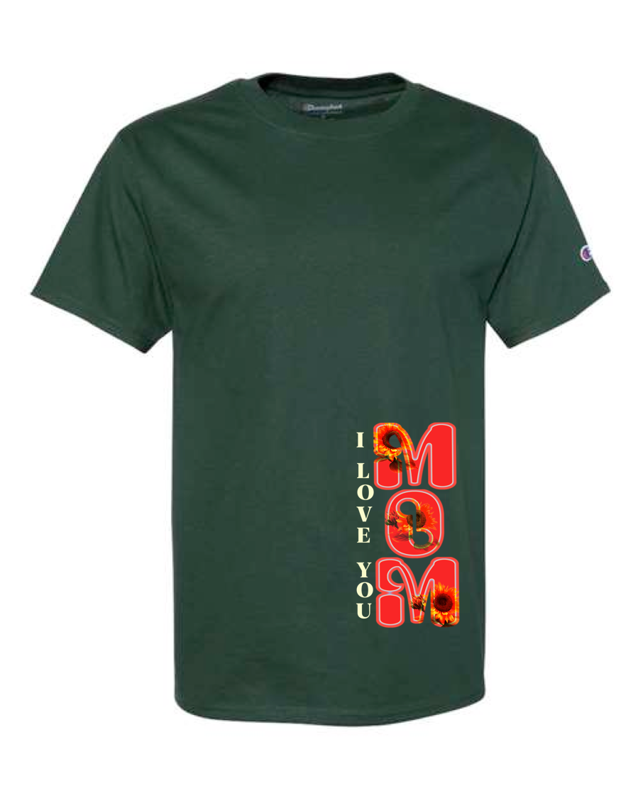 I LOVE YOU MOM - Men's Short Sleeve Tshirt (Champion Brand)