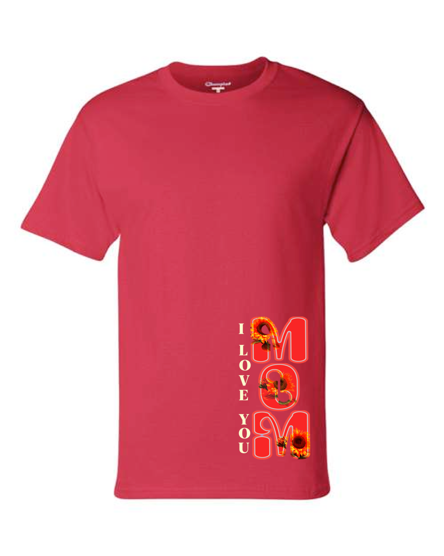 I LOVE YOU MOM - Men's Short Sleeve Tshirt (Champion Brand)