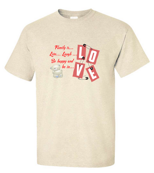 Family is Love - Men's Short Sleeve Tshirt